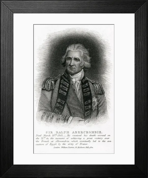 Framed Print : Ralph Abercromby / Darton Framed Print : Ralph Abercromby / Darton