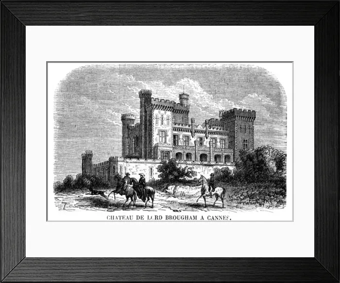 Framed Print : Brougham / Villa / Cannes Framed Print : Brougham / Villa / Cannes