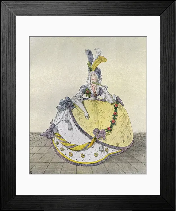 Framed Print : Court Dress