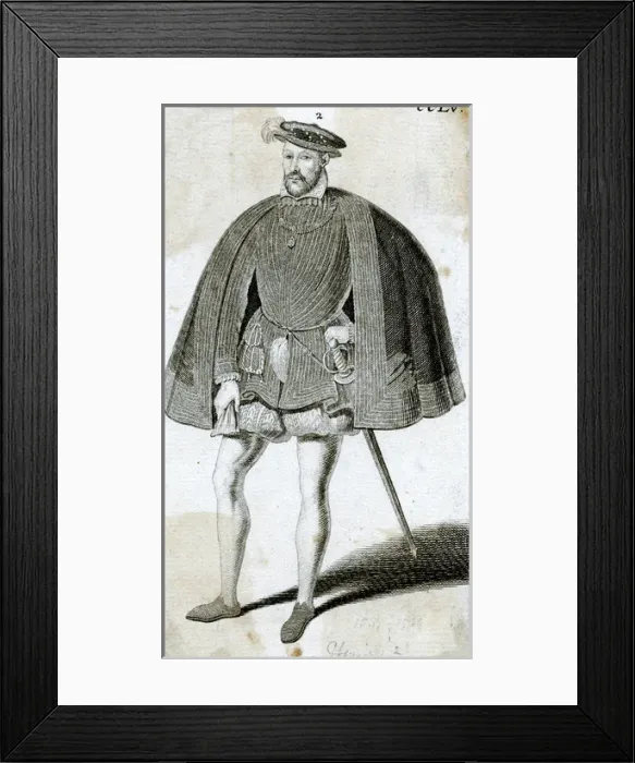 Framed Print : Henri Ii / Anon Eng Framed Print : Henri Ii / Anon Eng
