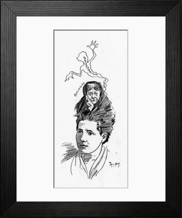 Framed Print : Annie Besant / Phil May Framed Print : Annie Besant / Phil May