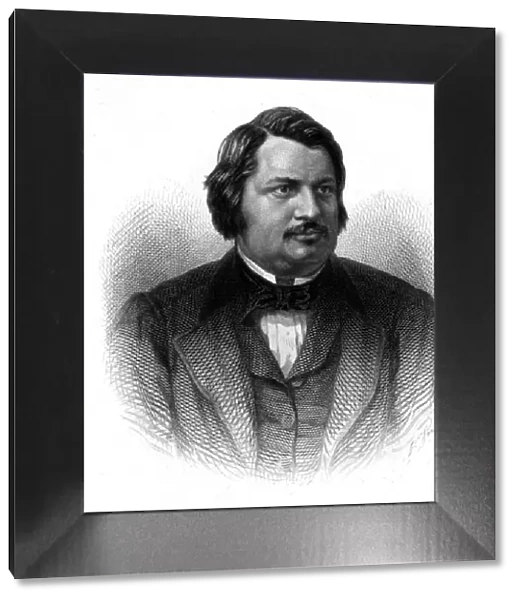 Honore de Balzac engraving by Ch Chardon