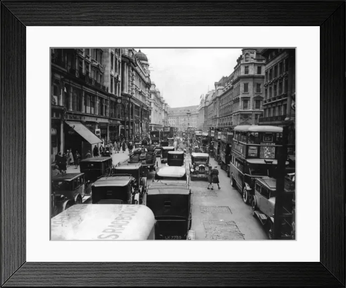Framed Print : Regent St Congested Framed Print : Regent St Congested