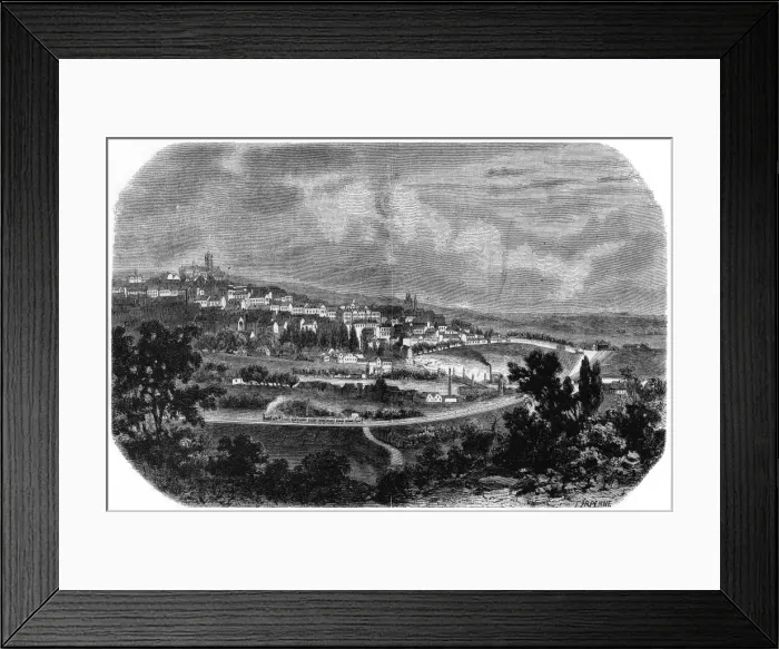 Framed Print : View of Le Mans / Tirpenne Framed Print : View of Le Mans / Tirpenne
