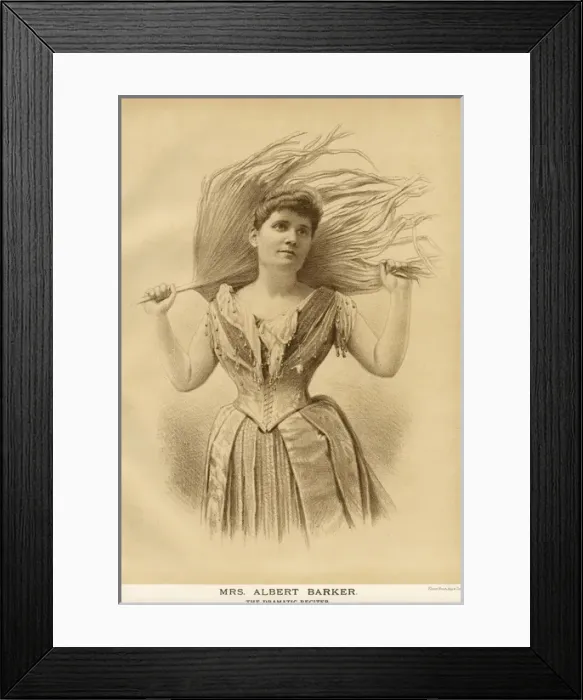 Framed Print : Mrs Albert Barker / 1889 Framed Print : Mrs Albert Barker / 1889