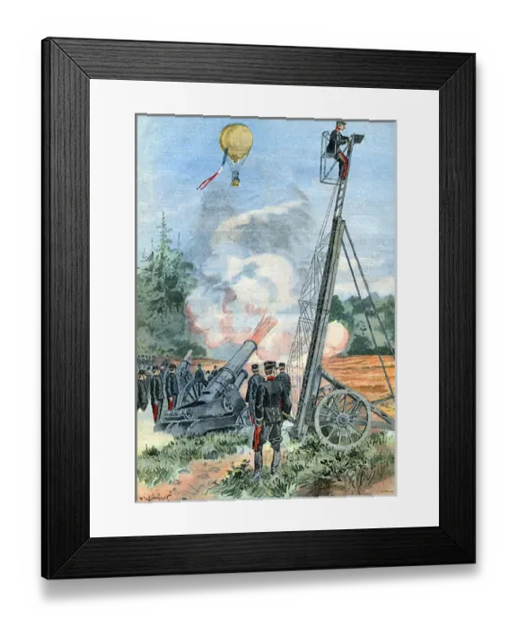 Framed Print : Spotting for Guns / 1906 Framed Print : Spotting for Guns / 1906