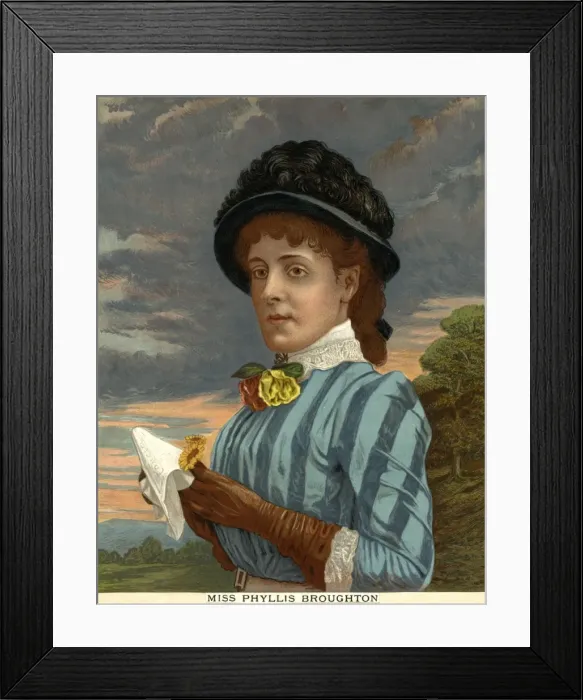 Framed Print : Phyllis Broughton / 1889 Framed Print : Phyllis Broughton / 1889