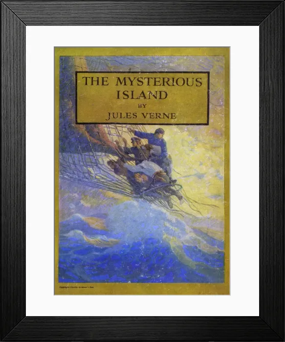 Framed Print : Verne, Mysterious Island Framed Print : Verne, Mysterious Island