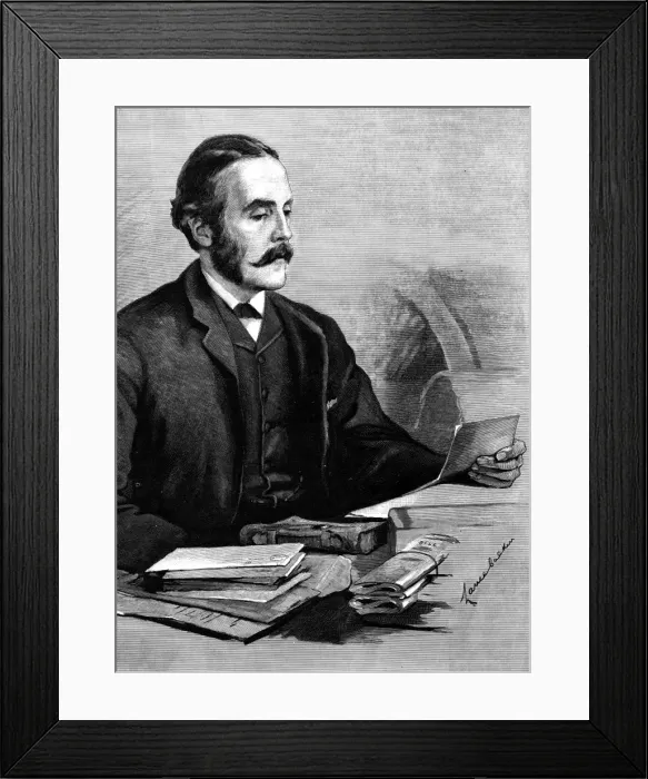 Framed Print : Aj Balfour / Calkin 1887 Framed Print : Aj Balfour / Calkin 1887