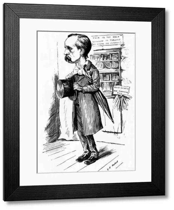 Framed Print : Sir James Matthew Barrie, caricature in Punch Framed Print : Sir James Matthew Barrie, caricature in Punch