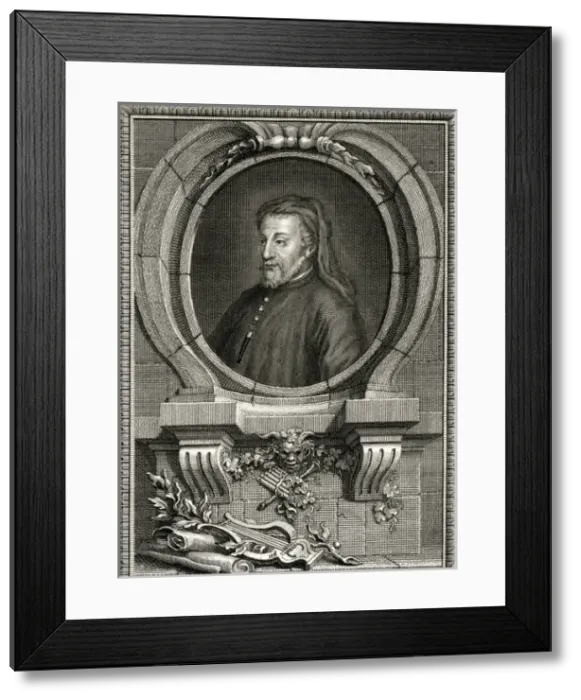 Framed Print : Geoffrey Chaucer / Collyer Framed Print : Geoffrey Chaucer / Collyer