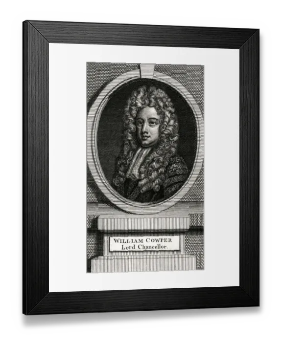Framed Print : William Cowper / 1st Earl Framed Print : William Cowper / 1st Earl