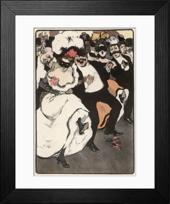 Framed Print : Jovial Party Goers / Sie Framed Print : Jovial Party Goers / Sie