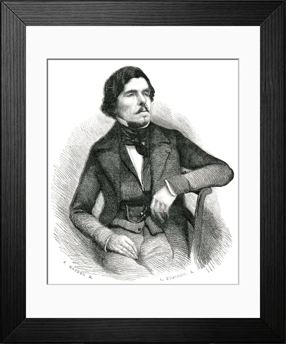 Framed Print : Delacroix / Ils / 1863 Framed Print : Delacroix / Ils / 1863