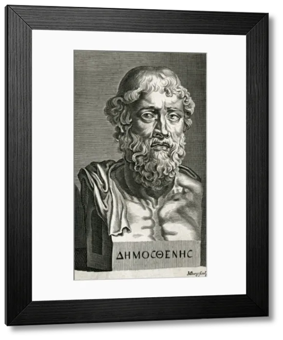 Framed Print : Demosthenes / Burg / Bust Framed Print : Demosthenes / Burg / Bust