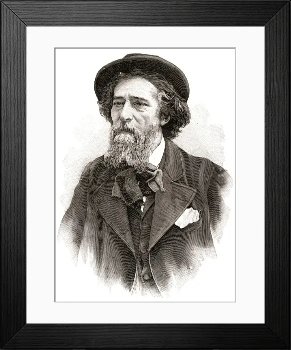 Framed Print : Alphonse Daudet / Goncourt Framed Print : Alphonse Daudet / Goncourt
