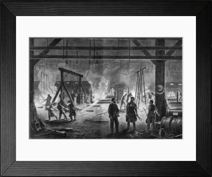 Framed Print : Saarbrucken Welding / 1876 Framed Print : Saarbrucken Welding / 1876