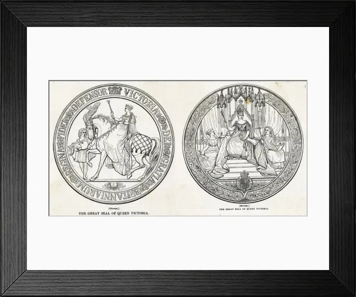 Framed Print : Queen Victoria / Her Seal Framed Print : Queen Victoria / Her Seal