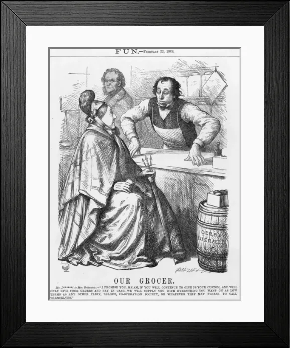 Framed Print : Disraeli / Grocer / Shop Framed Print : Disraeli / Grocer / Shop