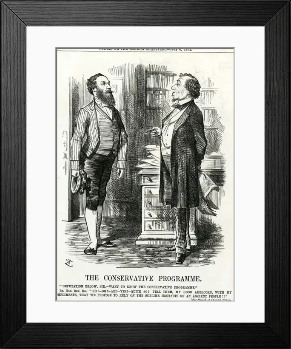 Framed Print : Disraeli / Tory Programme Framed Print : Disraeli / Tory Programme