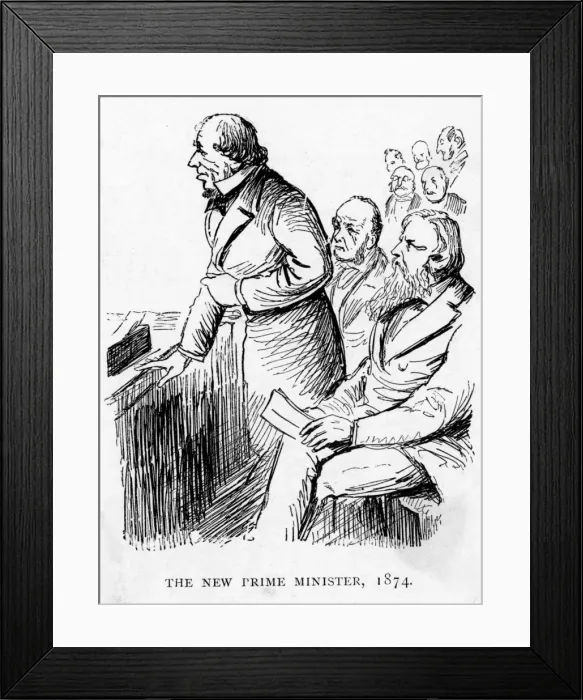 Framed Print : Disraeli / Caldecott / 1874 Framed Print : Disraeli / Caldecott / 1874