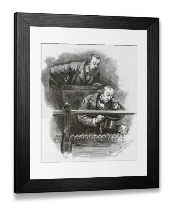 Framed Print : Disraeli / Furniss / 1882 Framed Print : Disraeli / Furniss / 1882