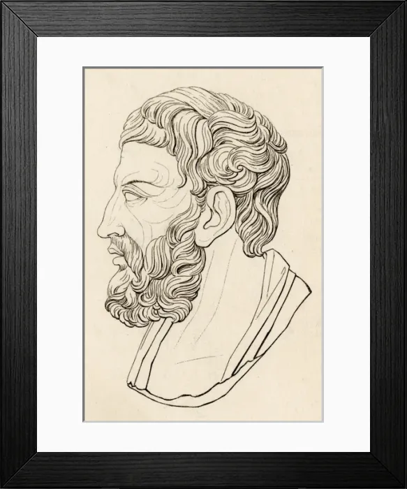 Framed Print : Epicurus / Chant / Saddler Framed Print : Epicurus / Chant / Saddler