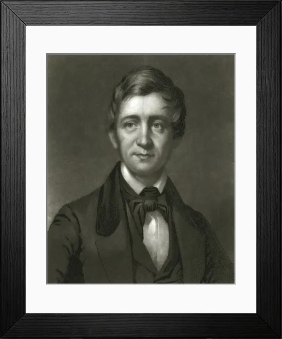 Framed Print : Rw Emerson / Sartain Framed Print : Rw Emerson / Sartain