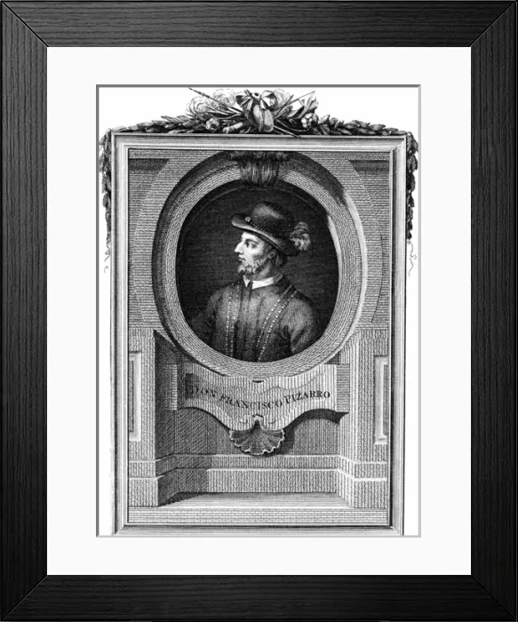 Framed Print : Pizarro (Anon) Framed Print : Pizarro (Anon)