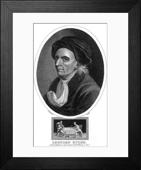 Framed Print : Leonard Euler / Chapman Framed Print : Leonard Euler / Chapman