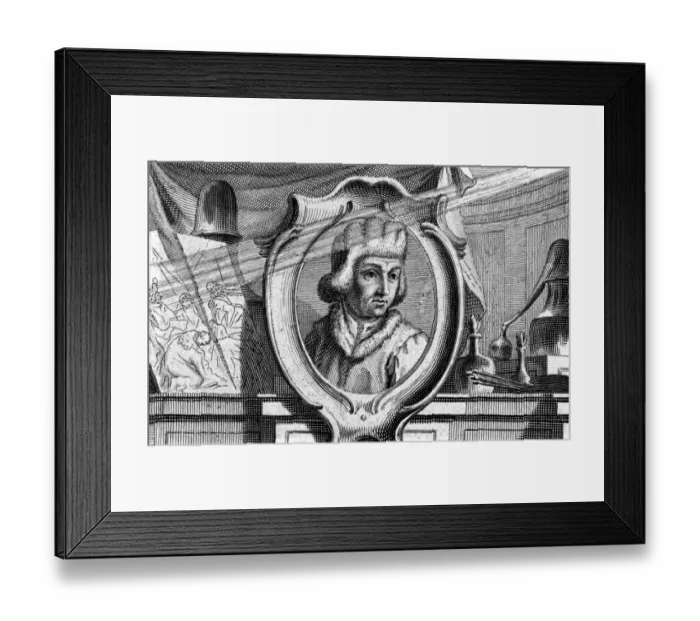 Framed Print : Hubert Van Eyck / Oval Framed Print : Hubert Van Eyck / Oval