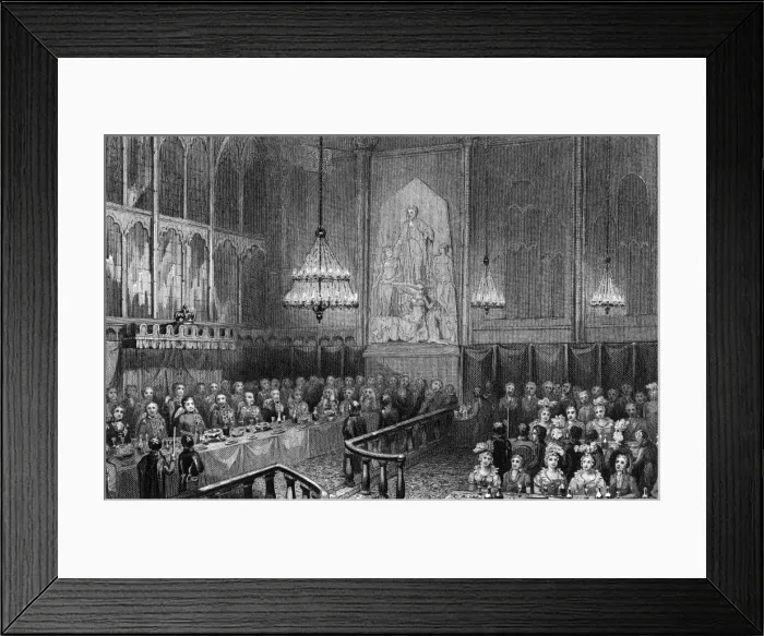 Framed Print : 1814 / Allies Banquet Framed Print : 1814 / Allies Banquet