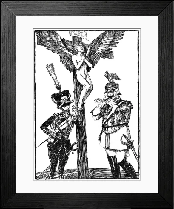 Framed Print : Crucifixion of Belgium Framed Print : Crucifixion of Belgium