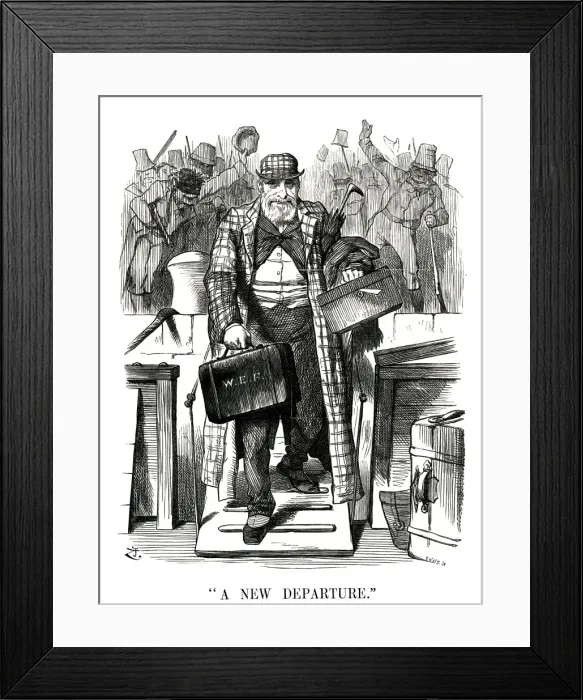 Framed Print : We Forster / Punch 1882 Framed Print : We Forster / Punch 1882