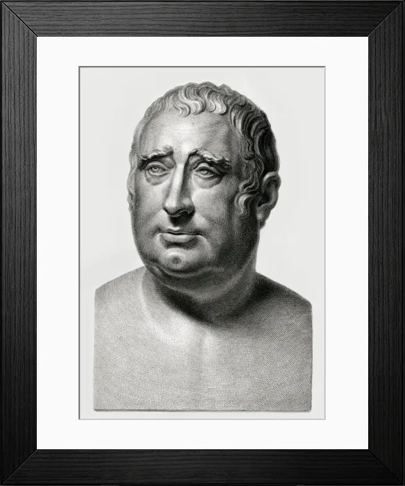 Framed Print : Cj Fox / Skelton / Nollekens Framed Print : Cj Fox / Skelton / Nollekens