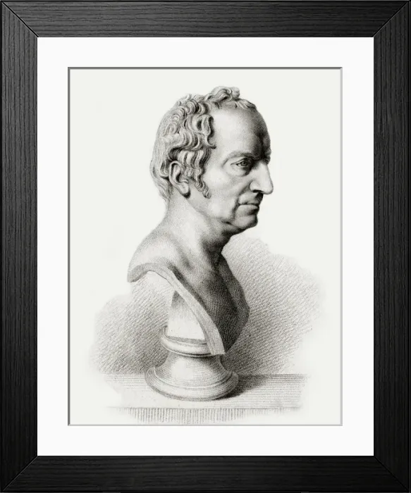 Framed Print : Henry Fuseli / Bust / Bailly Framed Print : Henry Fuseli / Bust / Bailly