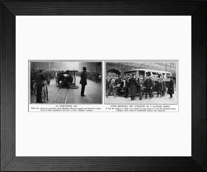 Framed Print : Strike / Overturned Van Framed Print : Strike / Overturned Van