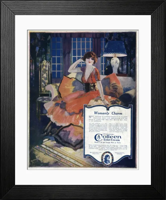 Framed Print : Advert for Colleen cream Framed Print : Advert for Colleen cream