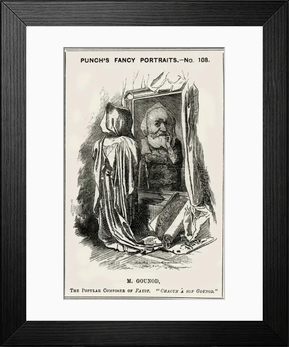 Framed Print : Gounod / Sambourne / Punch Framed Print : Gounod / Sambourne / Punch