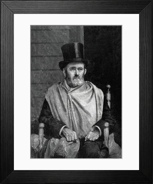 Framed Print : Ulyssess Grant / Top Hat Framed Print : Ulyssess Grant / Top Hat