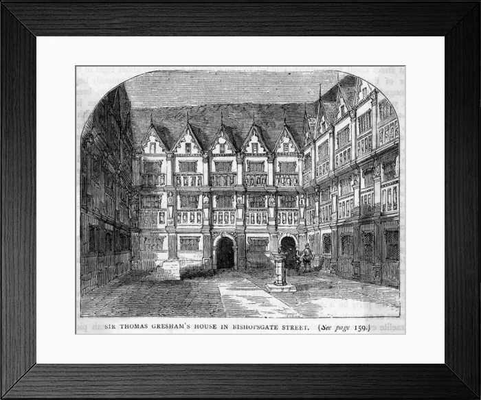 Framed Print : Sir Thos Gresham / Home Framed Print : Sir Thos Gresham / Home