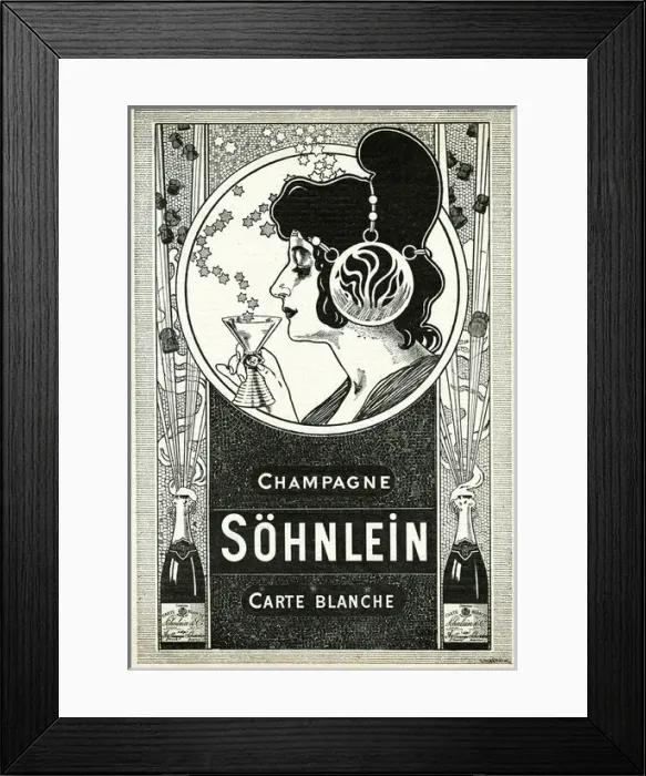 Framed Print : Advert / Sohnlein Champagn Framed Print : Advert / Sohnlein Champagn