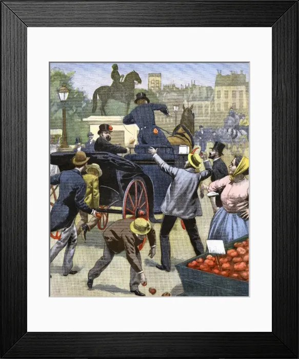 Framed Print : Reinach Attacked / 1900 Framed Print : Reinach Attacked / 1900