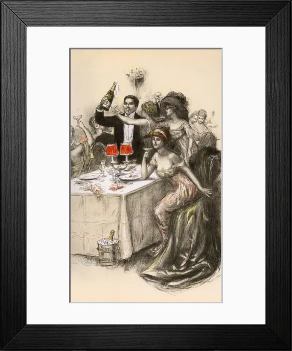 Framed Print : Bubbly at a Party Framed Print : Bubbly at a Party