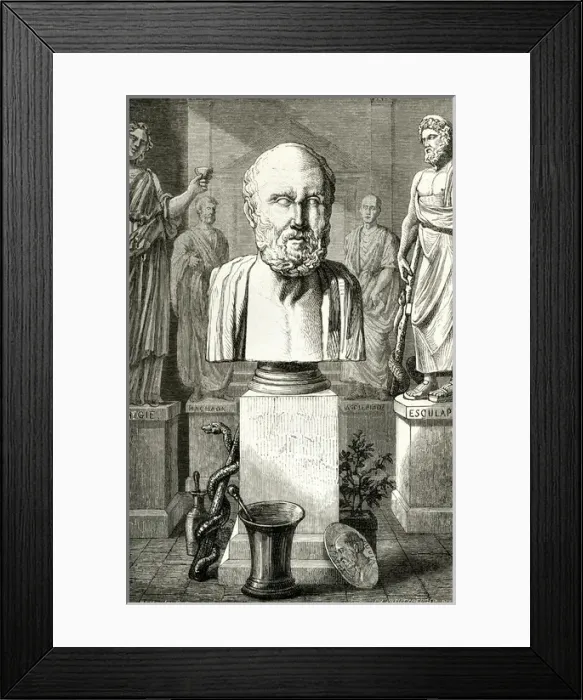 Framed Print : Hippocrates / Louvre Bust Framed Print : Hippocrates / Louvre Bust