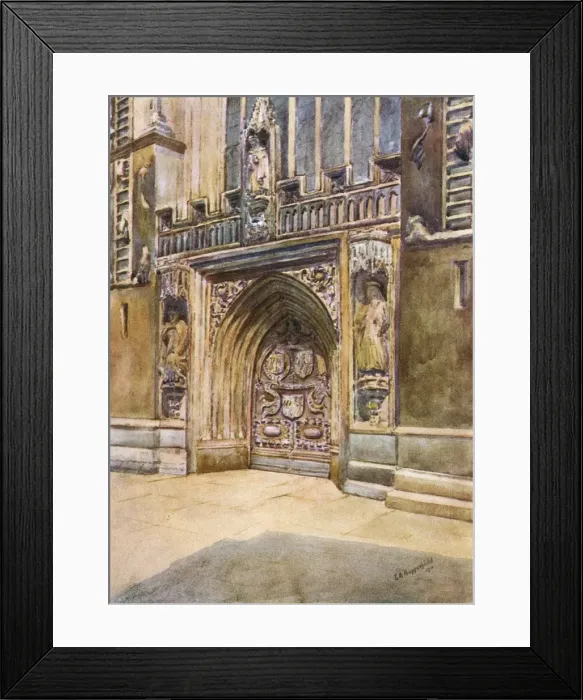 Framed Print : Bath / Abbey / West Door Framed Print : Bath / Abbey / West Door