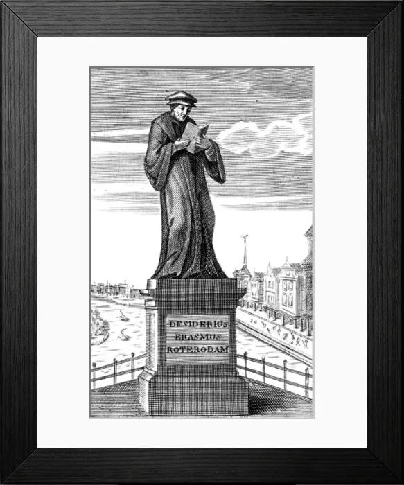 Framed Print : Erasmus / Statue Framed Print : Erasmus / Statue