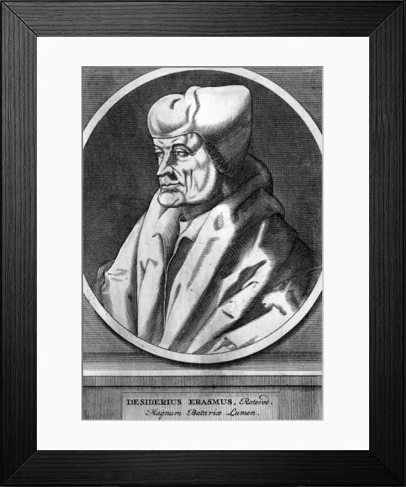 Framed Print : Erasmus / Oval / Anon Framed Print : Erasmus / Oval / Anon