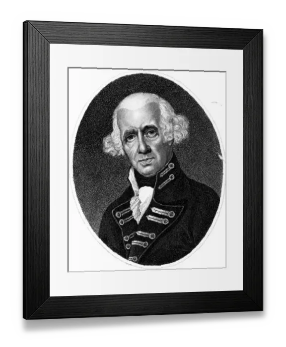Framed Print : Richard Howe / Godefroy Framed Print : Richard Howe / Godefroy