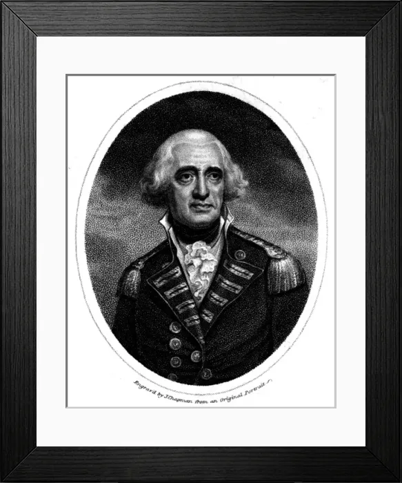 Framed Print : Richard Howe / Chapman Framed Print : Richard Howe / Chapman
